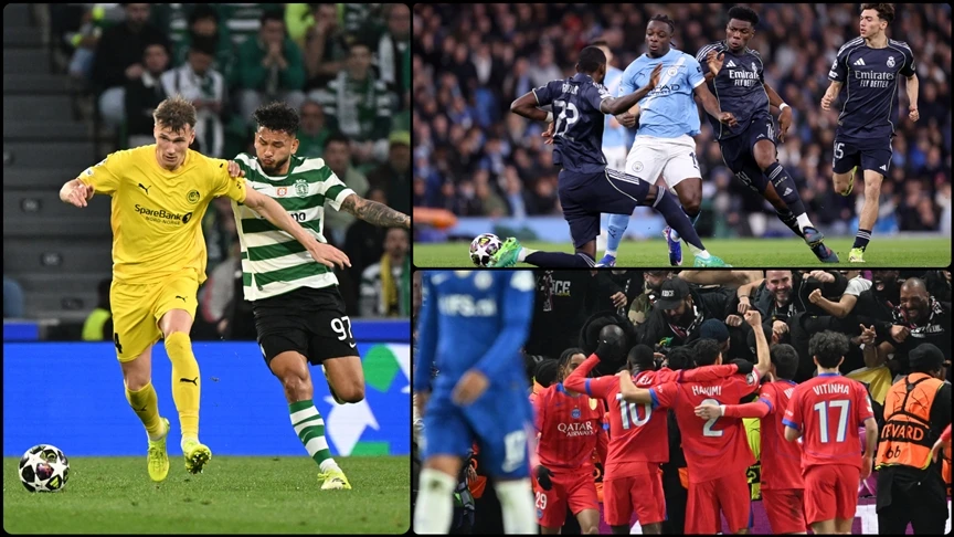 Real Madrid, Sporting, Arsenal ve PSG, çeyrek finale adını yazdırdı